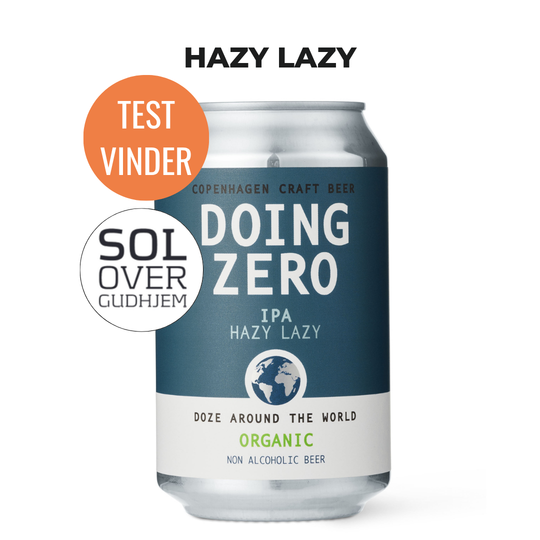 12 STK x 33 CL DOING ZERO HAZY LAZY IPA - VINDER AF 'SOL OVER GUDHJEM' PRODUKTPRIS 2023