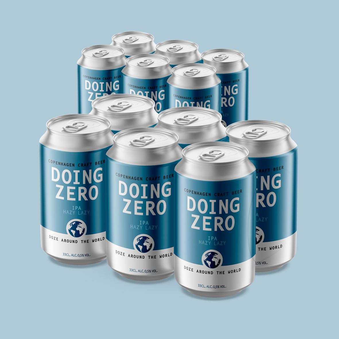 12x33cl. Doing Zero Hazy Lazy IPA -Vinder af Sol Over Gudhjem Produktprisen 2023